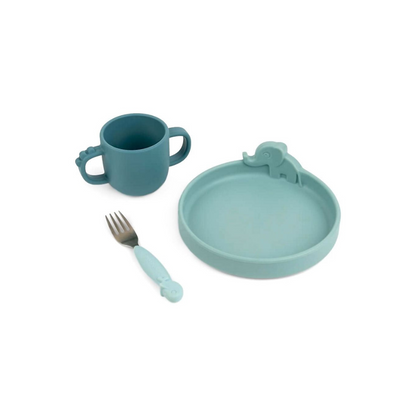 Set de Comida Peekaboo Deer Friends - Azul