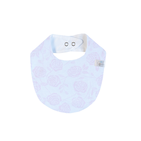 Babero Redondo - Flores | Algodones