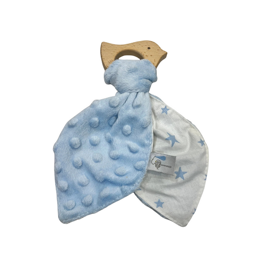 Sonajero Pajarito Ruidoso - Azul | Algodones