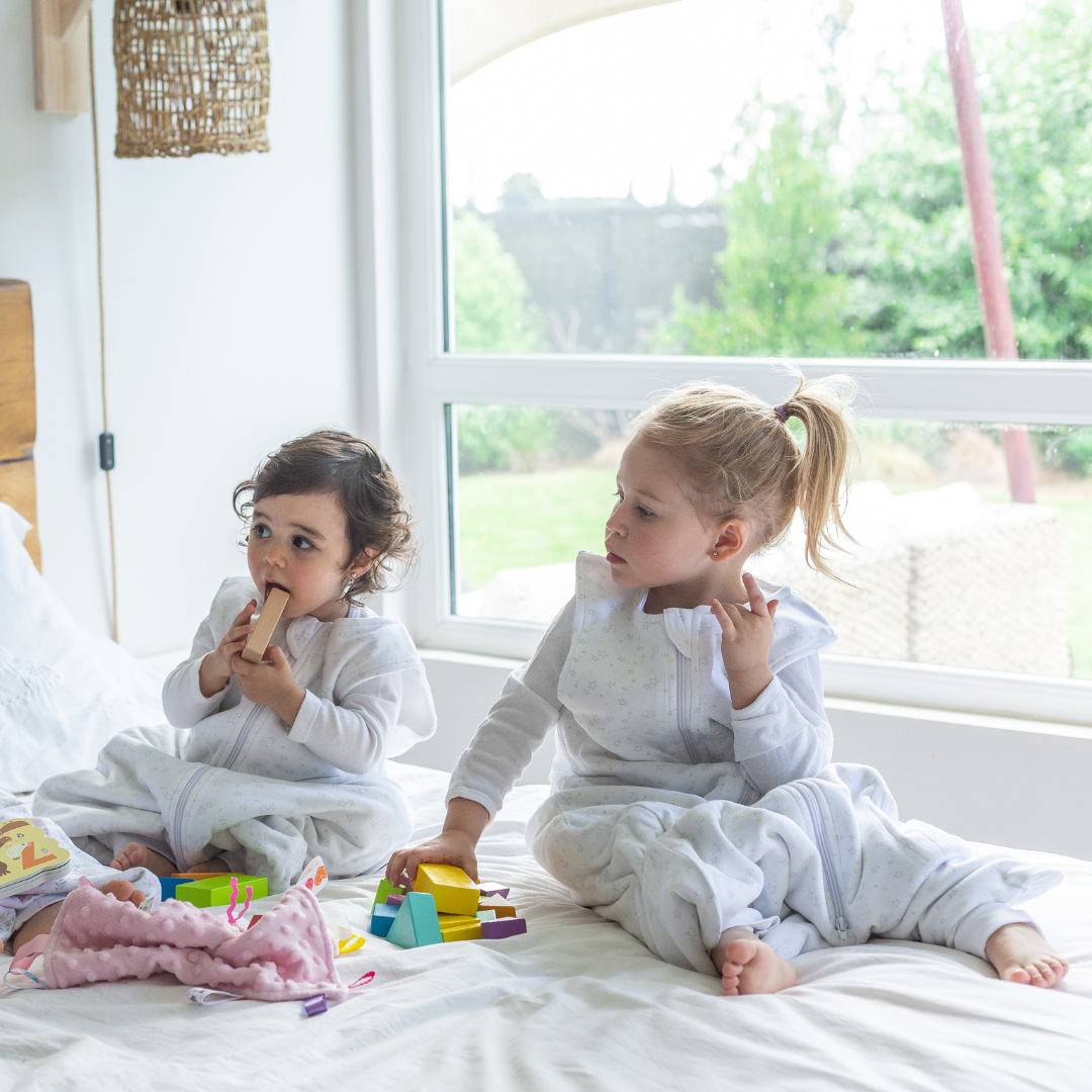 Saco de Dormir - Estrellas Amarillo y Gris | Algodones