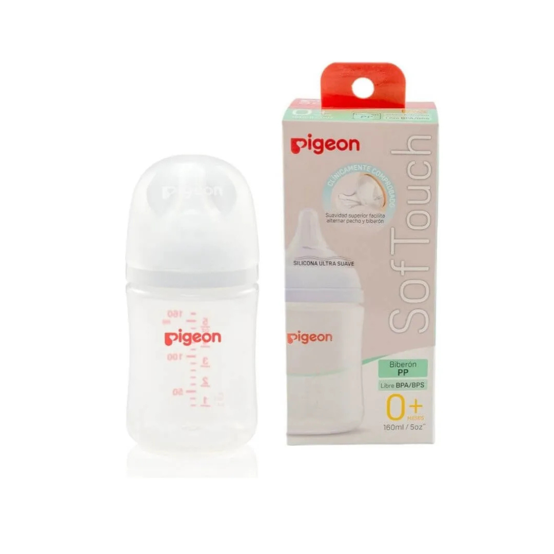 Mamadera Softouch Boca Ancha - PP | Pigeon