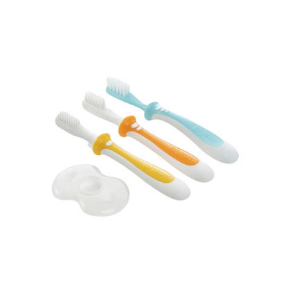 Set de Aprendizaje Cepillos Dentales 3 Pasos – Multicolor | Pigeon