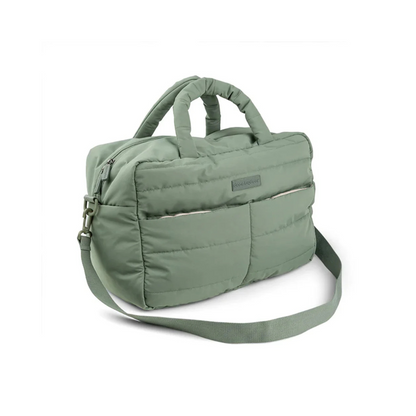 Bolso Maternal Acolchado con Mudador Portátil - Verde | Done by deer