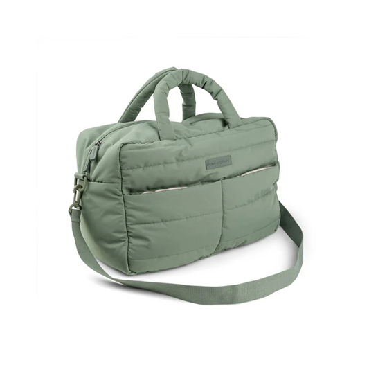 Bolso Maternal Acolchado con Mudador Portátil - Verde | Done by deer