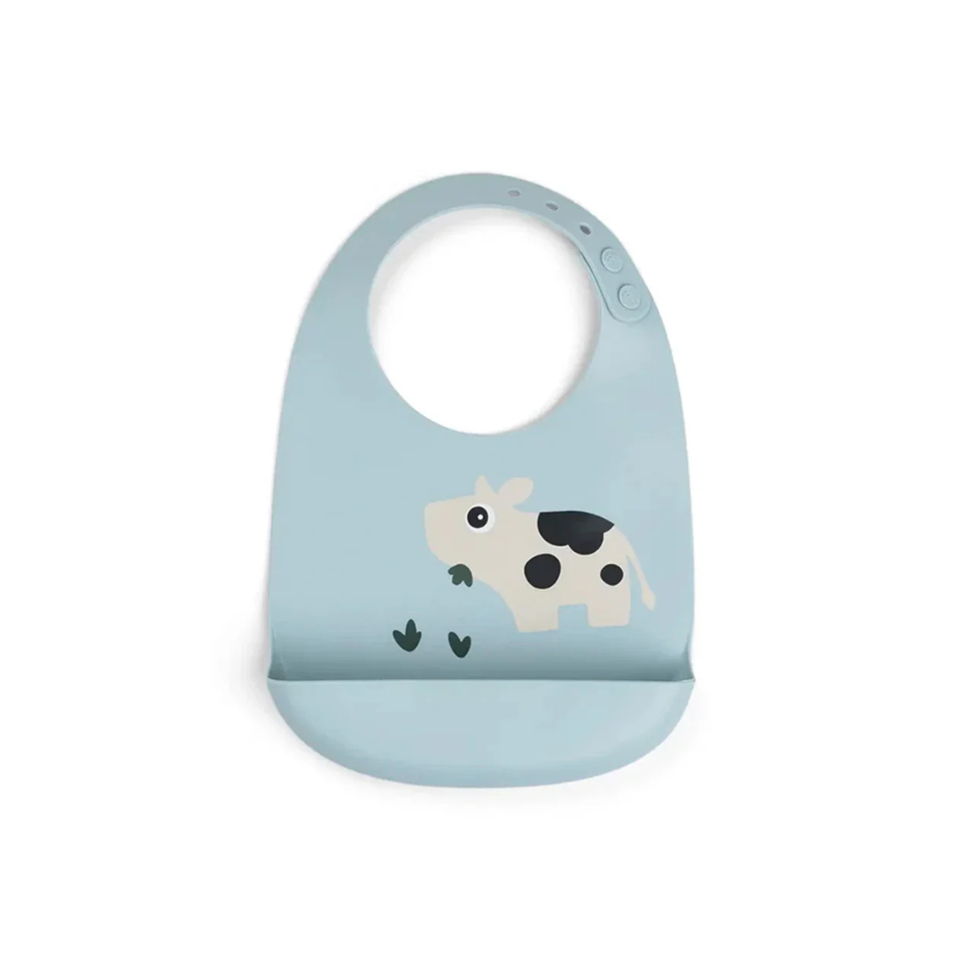 Babero de Silicona - Dotti azul | Done by deer