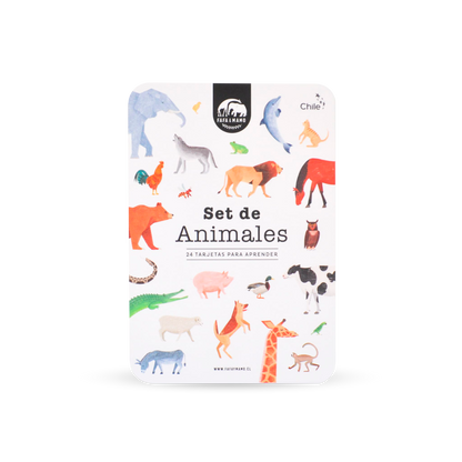 Set de Tarjetas Educativas - Animales