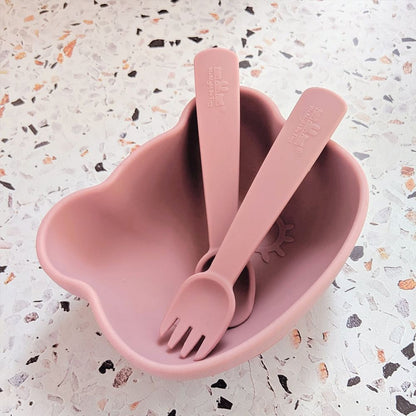 Cubiertos con Caja - Rosa Viejo | We Might Be Tiny