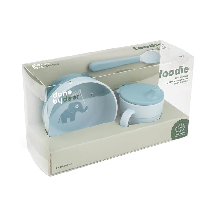 Set Primeras Comidas Happy Clouds - Azul