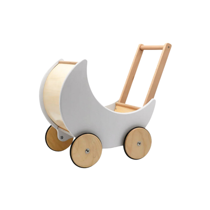 Coche para Muñecas Infantil de Madera Samanta - Gris claro | Form Design