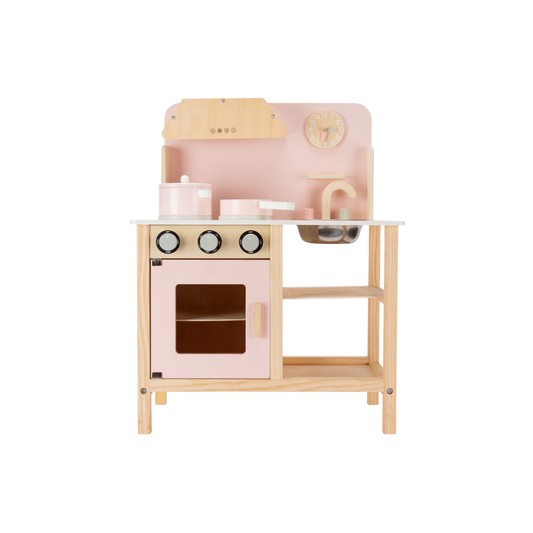 Cocina Infantil de Madera Maia - Rosado | Form Design