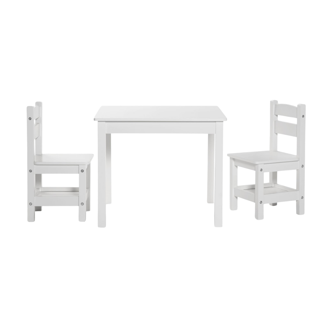 Pack Kids 1 Mesa 2 Sillas Olivia - Blanco | Form Design