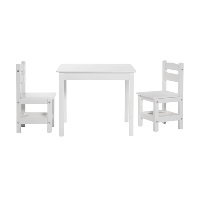 Pack Kids 1 Mesa 2 Sillas Olivia - Blanco | Form Design