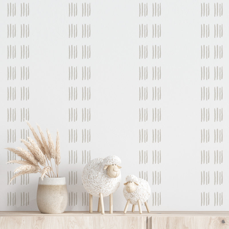 Decorative Wall Stickers - Taupe Lines