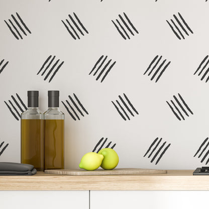 Decorative Wall Stickers - 4 Black Lines