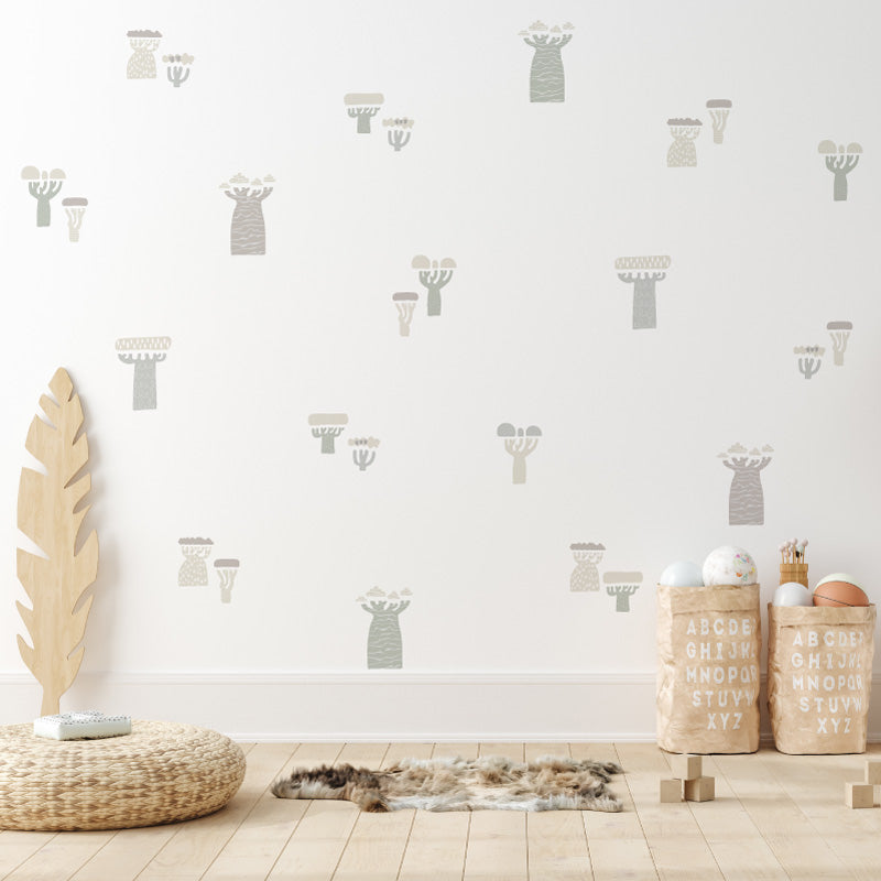 Decorative Wall Stickers - Baobab Four-color