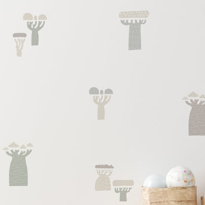 Decorative Wall Stickers - Baobab Four-color