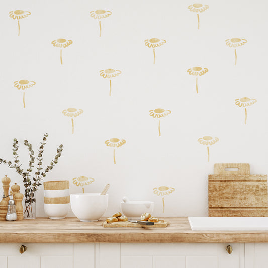 Decorative Wall Stickers - Yellow Gerbera