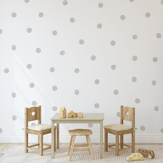 Stickers Decorativos Para Muros - Lunares Taupe | Murami