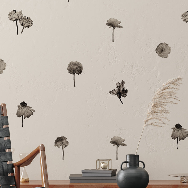 Decorative Wall Stickers - Sepia Peonies