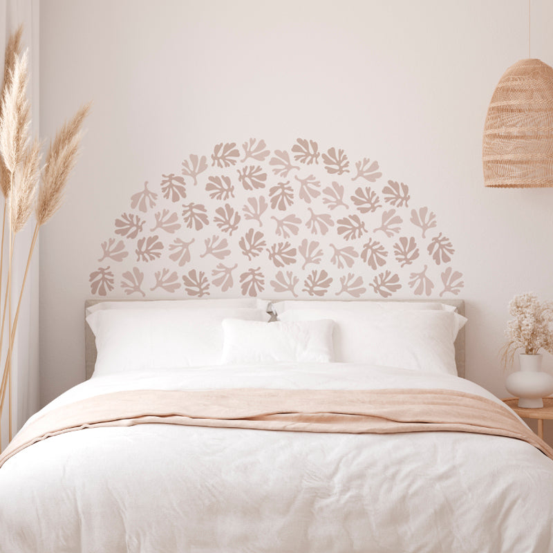 Decorative Wall Stickers - Pink Monstera Leaf