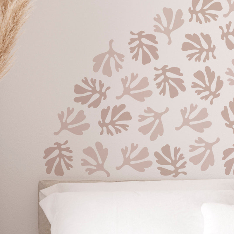 Decorative Wall Stickers - Pink Monstera Leaf