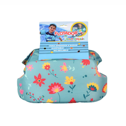 Flotador con Alitas - Flores Celeste | Green Dolphin