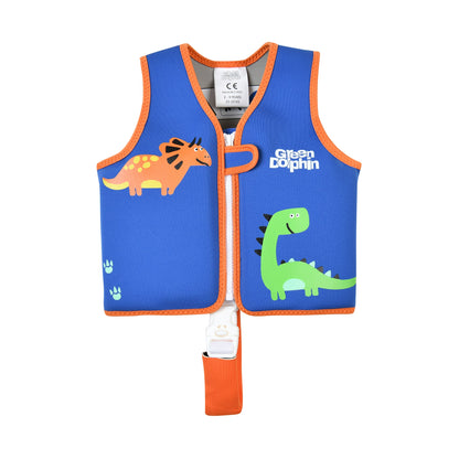 Chaleco Flotador Infantil - Dinosaurio Azul | Green Dolphin