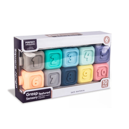 Bloques Cuadrados Pastel - 10 Piezas | Grasp