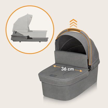 Coche Travel System 3 en 1 Meril - Grey Stone | Lionelo