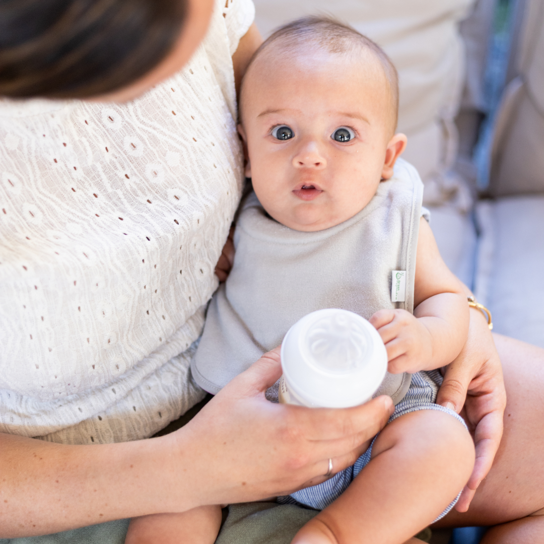 Pack 3 Baberos Impermeables Con Cuello - Aqua | Green Sprouts