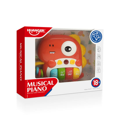 Piano Musical Dinosaurio - Rojo | Huanger