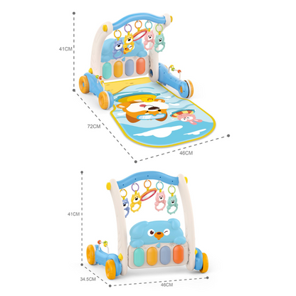 Gimnasio y Andador Infantil - Celeste | Huanger