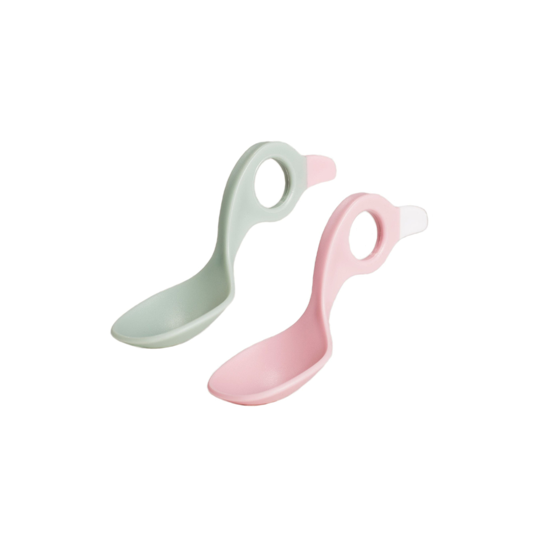 Set 2 Cucharas Bebé - Rosado/Gris | I Can