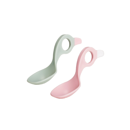 Set 2 Cucharas Bebé - Rosado/Gris | I Can