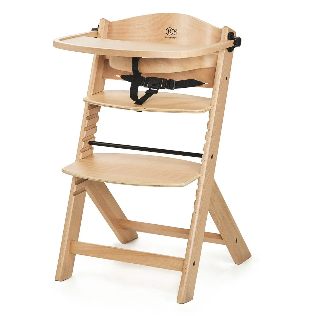 Pack Recién Nacidos: Silla de Comer Evolutiva 4 en 1 Enock + Mecedora Calmee - Wooden Natural | Kinderkraft