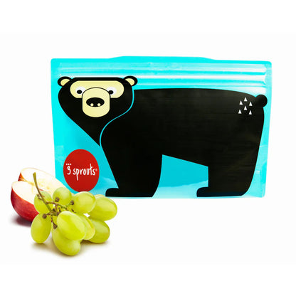 Bolsas Reutilizables para Snack - 2 unidades - Oso