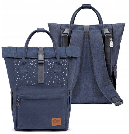 Moonpack Maternity and Stroller Backpack - Confetti Denim