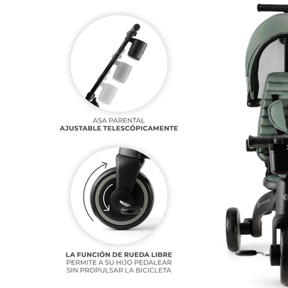 Triciclo Multifuncional Jazz 6 en 1 - Green | Kinderkraft