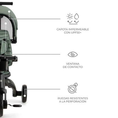 Triciclo Multifuncional Jazz 6 en 1 - Green | Kinderkraft