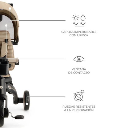 Triciclo Multifuncional Jazz 6 en 1 - Beige | Kinderkraft