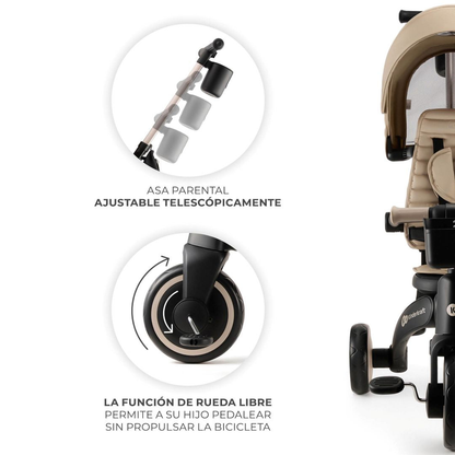 Triciclo Multifuncional Jazz 6 en 1 - Beige | Kinderkraft