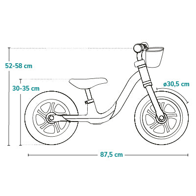 Bicicleta de Equilibrio Alex Plus - Beige Sand | Lionelo