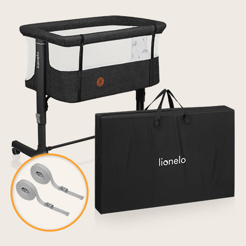 Cuna Colecho Aurora - Grey Graphite | Lionelo