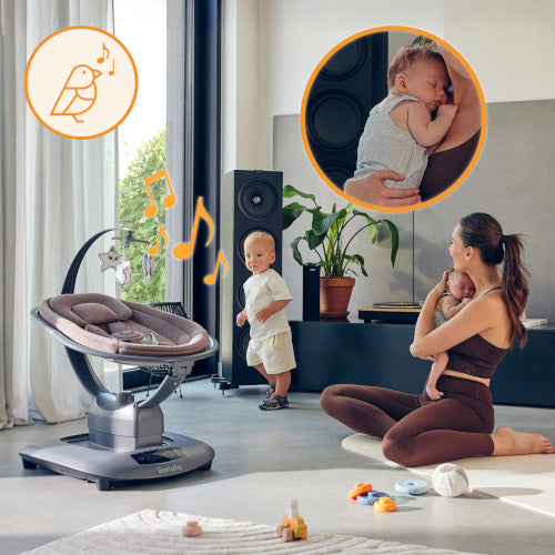 Silla Nido Eléctrica Blossom - Grey Concrete | Lionelo