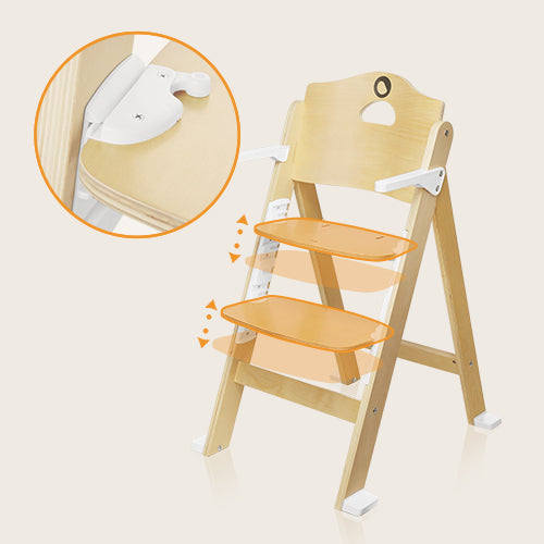 Silla de Comer Evolutiva Floris - White Natural | Lionelo