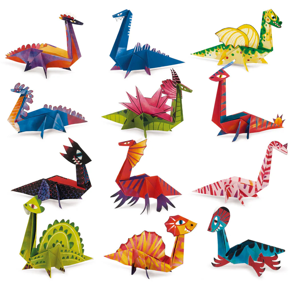 Easy Origami - 12 Units - Dinosaurs