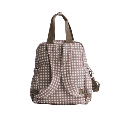 Mochila Maternal Print - Vichy Café | Lounge