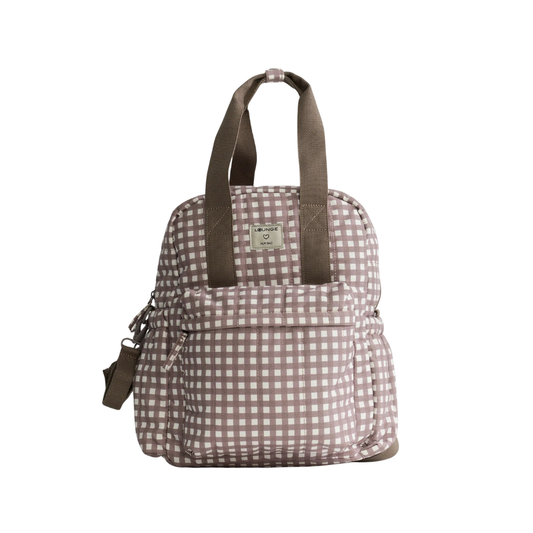 Mochila Maternal Print - Vichy Café | Lounge