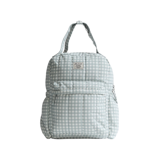 Mochila Maternal Quilt - Vichy Verde Agua | Lounge