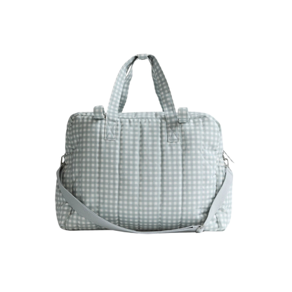 Bolso Maternal Quilt - Vichy Verde Agua | Lounge
